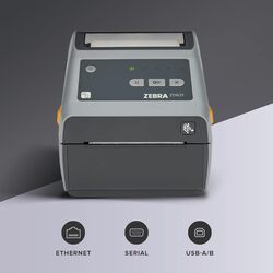 ZEBRA ZD621 Direct Thermal Desktop Printer Thermal Printer with 300 dpi  4 Print Width  Home Office Printer with USB Serial or Ethernet Connectivity Label Printer